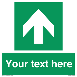 Safe condition Custom arrow up sign